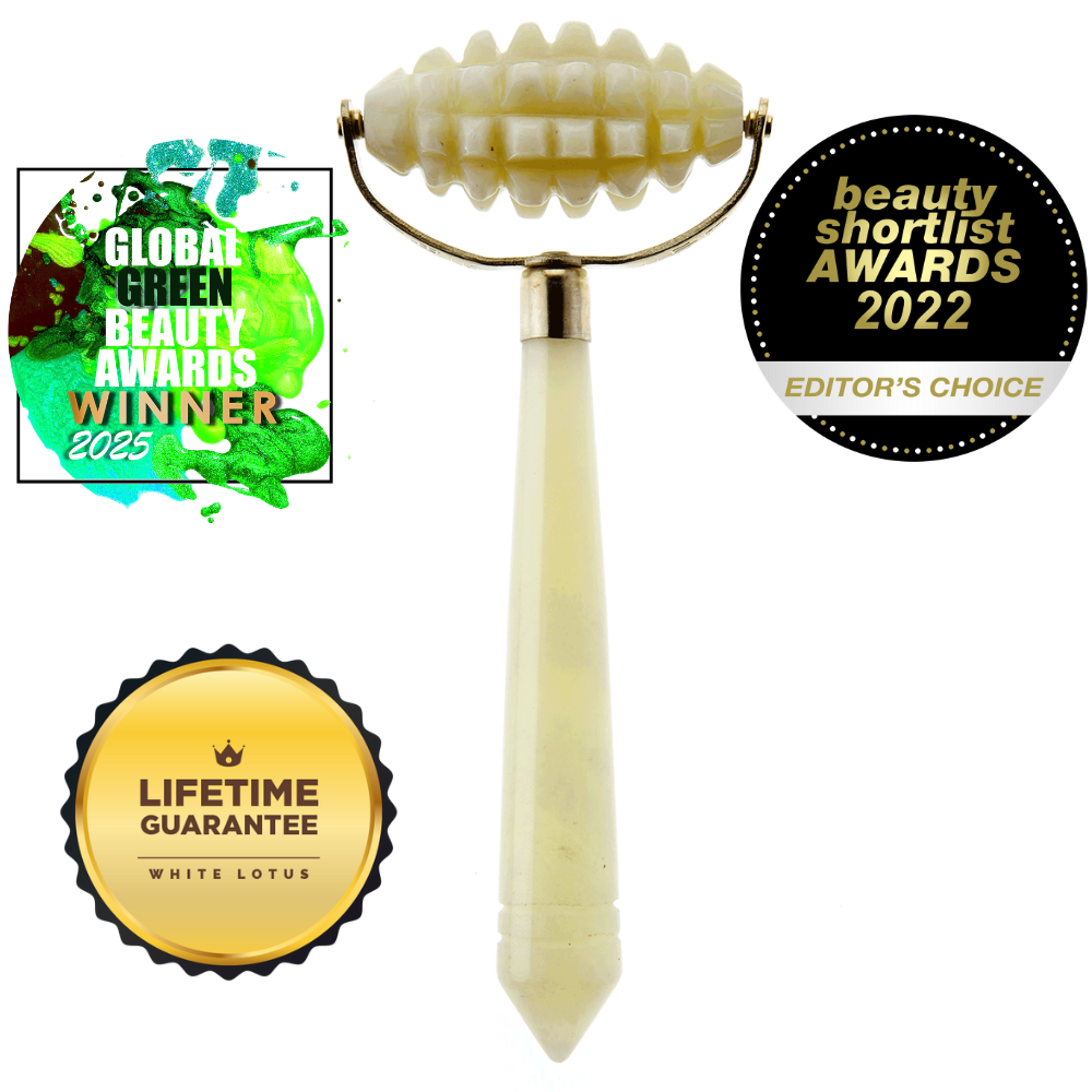 Intensive Jade Roller - Natural Chemical Free Crystal in a Signature Silk Lined Box US-0