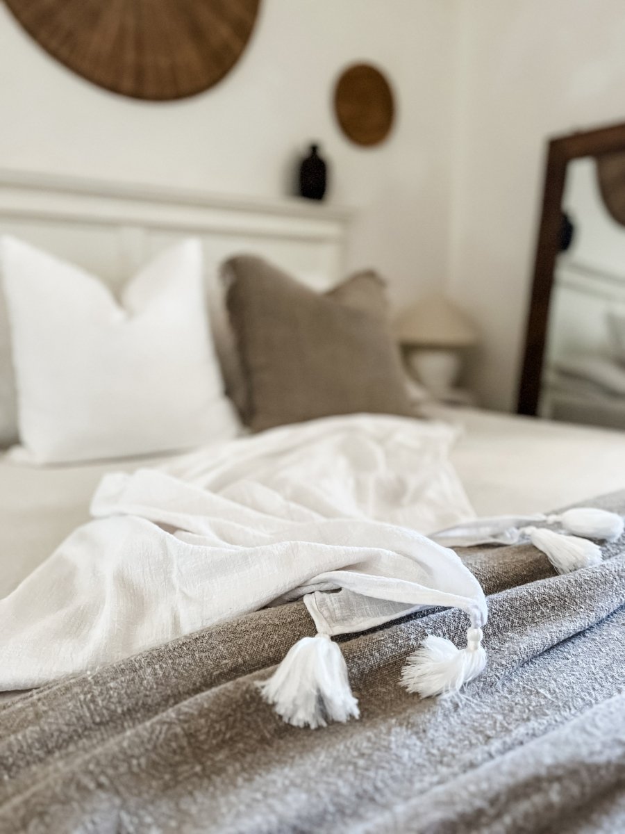 Cotton Throw - White-1