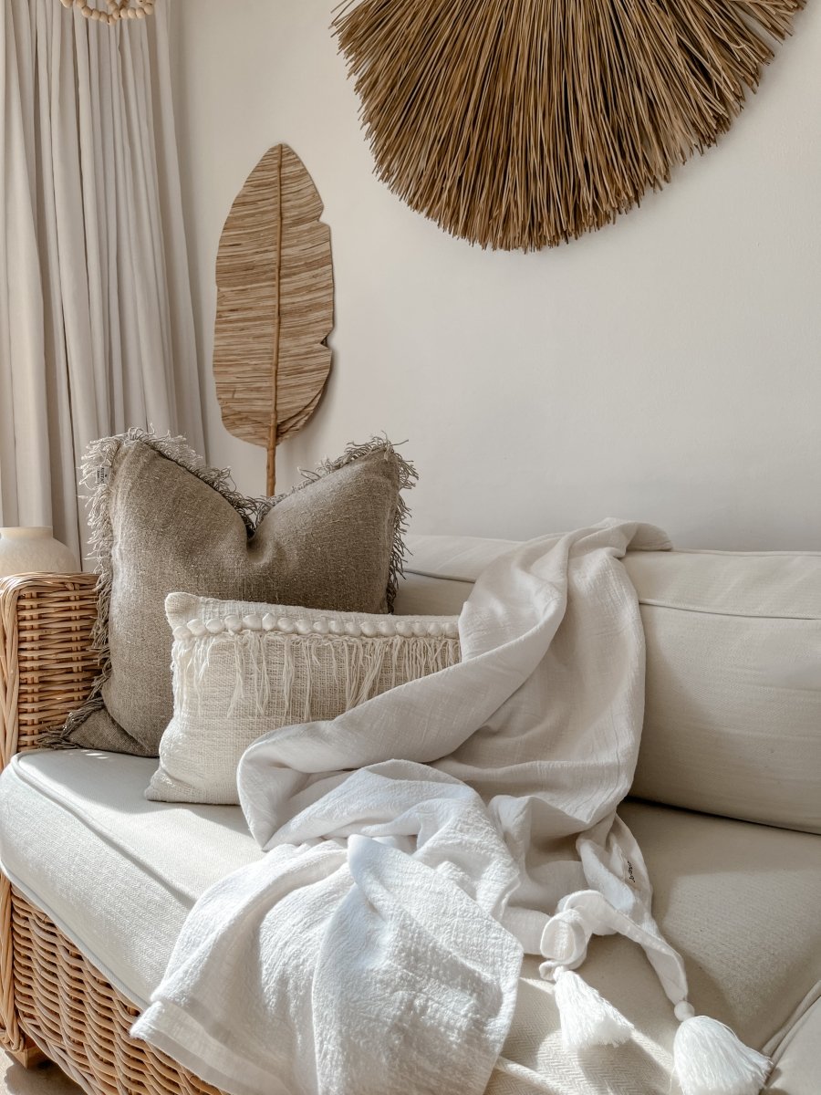 Cotton Throw - White-2